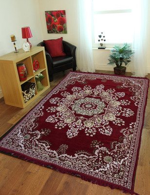 

Presto Red Cotton Carpet(121 cm X 183 cm)