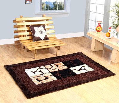 

Excel Bazaar Brown Polyester Carpet(120 cm X 180 cm)