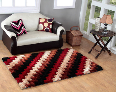 

Excel Bazaar Maroon Polyester Carpet(120 cm X 180 cm)