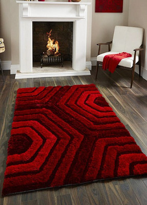 

Presto Red Polyester Carpet(90 cm X 150 cm)