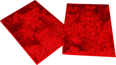 

Ritika Carpets Red Polyester Area Rug(40 cm X 60 cm)