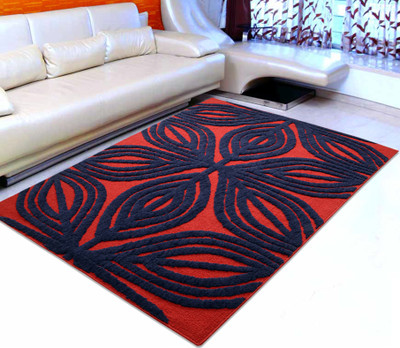 

Saral Home Red Polyester Carpet(120 cm X 180 cm)