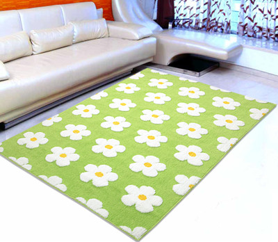 

Saral Home Green Polyester Carpet(120 cm X 180 cm)