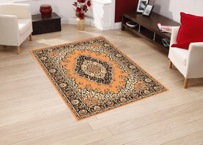 Presto Gold Polyester Carpet(90 cm X 150 cm)