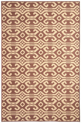Riva Carpets Brown Wool Carpet(122 cm X 183 cm)