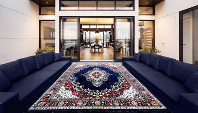 

Superb Furnishings Blue Velvet Carpet(233 cm X 355 cm)