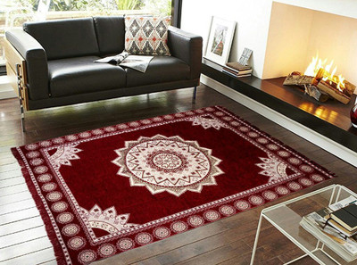 

ABhomedecor Multicolor Chenille Carpet(182 cm X 274 cm)