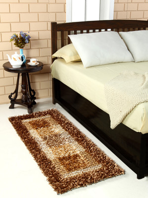 

MY HOUSE Beige Polyester Runner(56 cm X 145 cm)