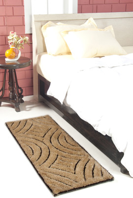 

MY HOUSE Beige Polyester Carpet(45 cm X 127 cm)