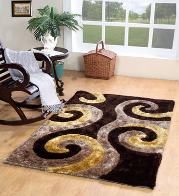 

MY HOUSE Multicolor Polyester Carpet(120 cm X 180 cm)