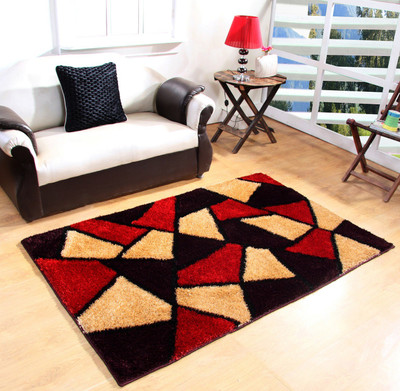 

Excel Bazaar Maroon Polyester Carpet(120 cm X 180 cm)