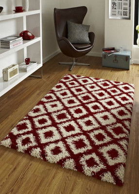 

Presto Red Polyester Carpet(180 cm X 270 cm)