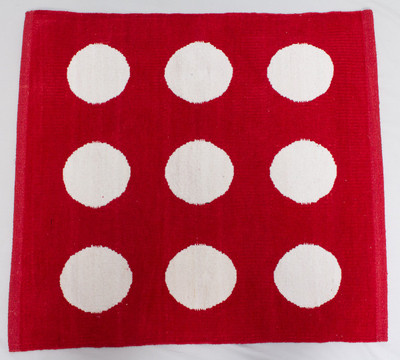 

Band Box Red Cotton Area Rug(61 cm X 61 cm)