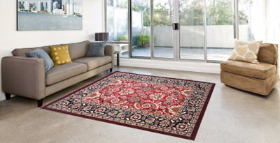 

Farhan Carpet Red Polypropylene Carpet(180 cm X 235 cm)