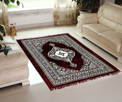 

Superb Furnishings Maroon, Multicolor Cotton Polyester Blend Carpet(152 cm X 213 cm)