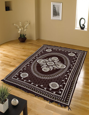 

Presto Brown Cotton Carpet(121 cm X 183 cm)