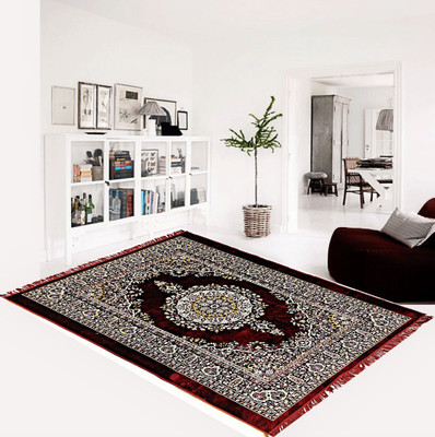 

Superb Furnishings Maroon Cotton Polyester Blend Carpet(152 cm X 213 cm)