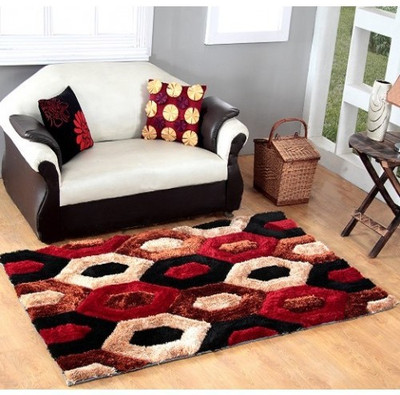 

Excel Bazaar Maroon Polyester Carpet(120 cm X 180 cm)