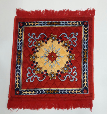 welhous Multicolor Polyester Area Rug(2 ft,  X 2 ft, Square)
