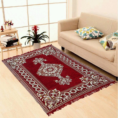 

Superb Furnishings Multicolor, Maroon Chenille Carpet(152 cm X 213 cm), Maroon;multicolor