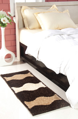 

MY HOUSE Brown Polyester Carpet(45 cm X 127 cm)