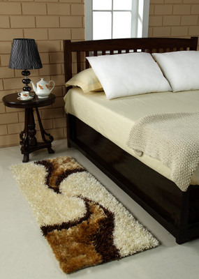 

MY HOUSE Beige Polyester Runner(56 cm X 145 cm)