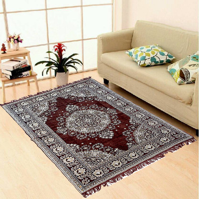 

Superb Furnishings Multicolor, Brown Chenille Carpet(152 cm X 213 cm), Brown;multicolor
