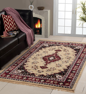 

MY HOUSE Beige Acrylic Carpet(150 cm X 210 cm)