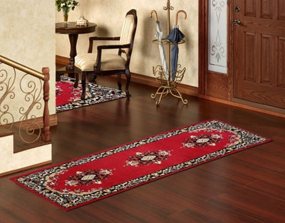 

FabLooms Red Polypropylene Carpet(60 cm X 170 cm)