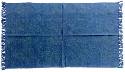 

Poonam Arts Blue Cotton Area Rug(90 cm X 150 cm)