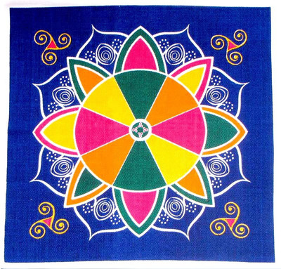 

Homeblendz Multicolor Cotton Carpet(90 cm X 90 cm)