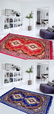 

FURNISHINGLAND Multicolor Polyester Carpet(150 cm X 210 cm)