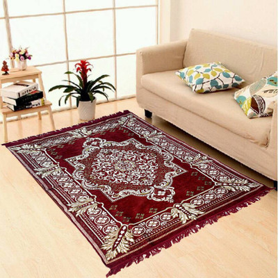 

Superb Furnishings Multicolor, Maroon Chenille Carpet(152 cm X 213 cm), Maroon;multicolor