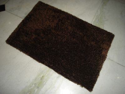 

Little Home Brown Cotton Polyester Blend Area Rug(60 cm X 90 cm)
