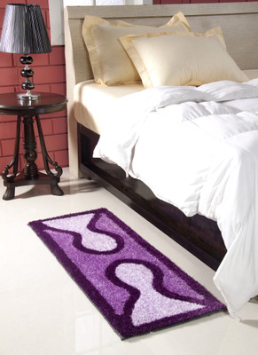 

MY HOUSE Purple Polyester Carpet(45 cm X 127 cm)