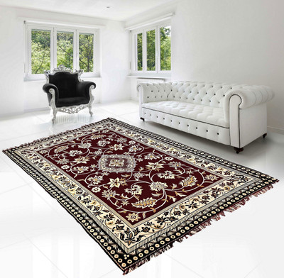 

Superb Furnishings Brown, White Chenille Carpet(183 cm X 274 cm)