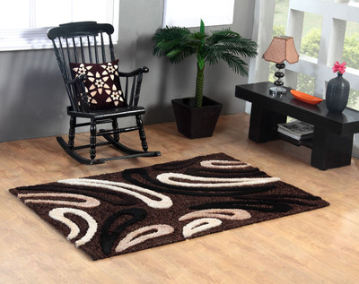 

Excel Bazaar Brown Polyester Carpet(120 cm X 180 cm)