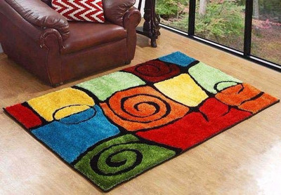 

Hand Tex Multicolor Polyester Carpet(120 cm X 180 cm)
