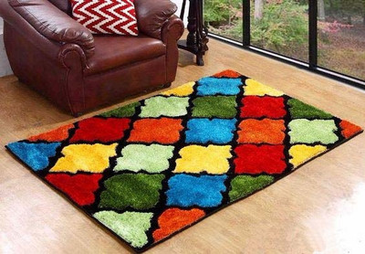 

Hand Tex Multicolor Polyester Carpet(120 cm X 180 cm)