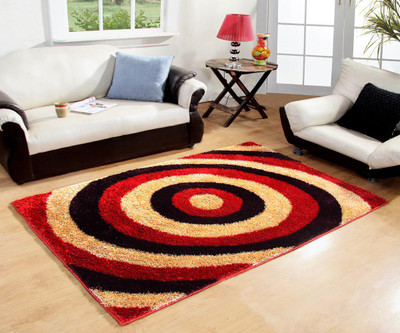 

Hand Tex Maroon Polyester Carpet(90 cm X 150 cm)