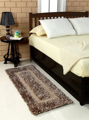 

MY HOUSE Beige Polyester Runner(56 cm X 145 cm)