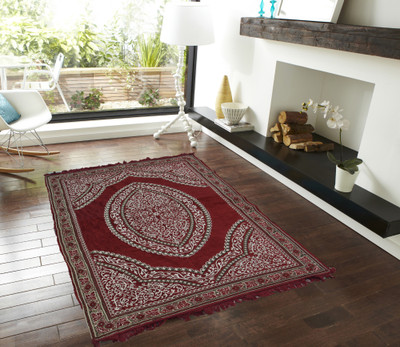 

Presto Red Cotton Carpet(121 cm X 183 cm)
