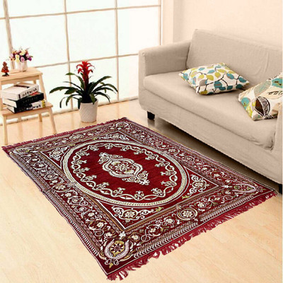 

Superb Furnishings Multicolor, Maroon Chenille Carpet(152 cm X 213 cm), Maroon;multicolor