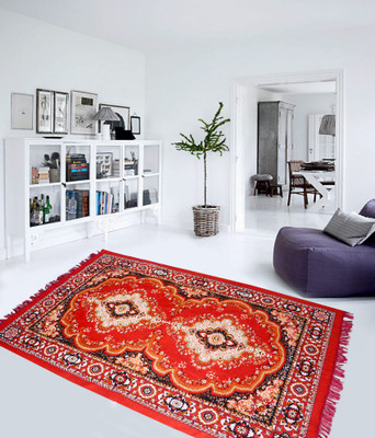 

Aazeem Red Polyester Carpet(152 cm X 215 cm)