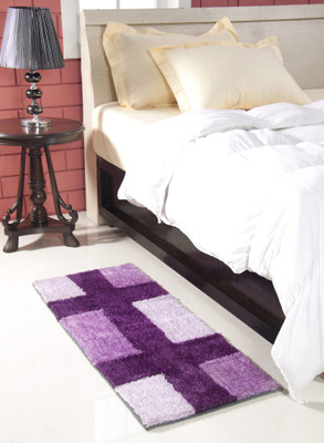 

MY HOUSE Purple Polyester Carpet(45 cm X 127 cm)