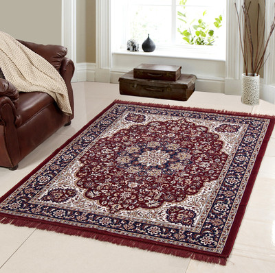 

MY HOUSE Maroon Acrylic Carpet(120 cm X 180 cm)
