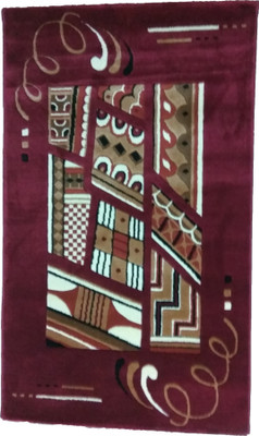 

First Look Trend Red, Brown, White Cotton, Wool Carpet(90 cm X 150 cm), Brown;red;white
