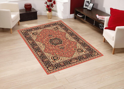 Presto Orange Polypropylene Carpet(150 cm X 210 cm)