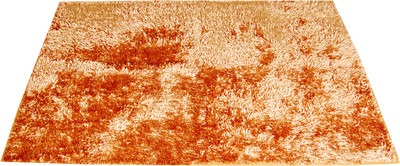 RITIKA CARPET Gold Polyester Carpet(90 cm X 150 cm)