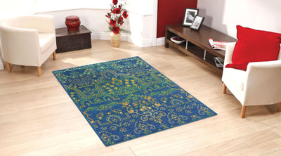 STATUS Multicolor Polyester Area Rug(91 cm X 152 cm)